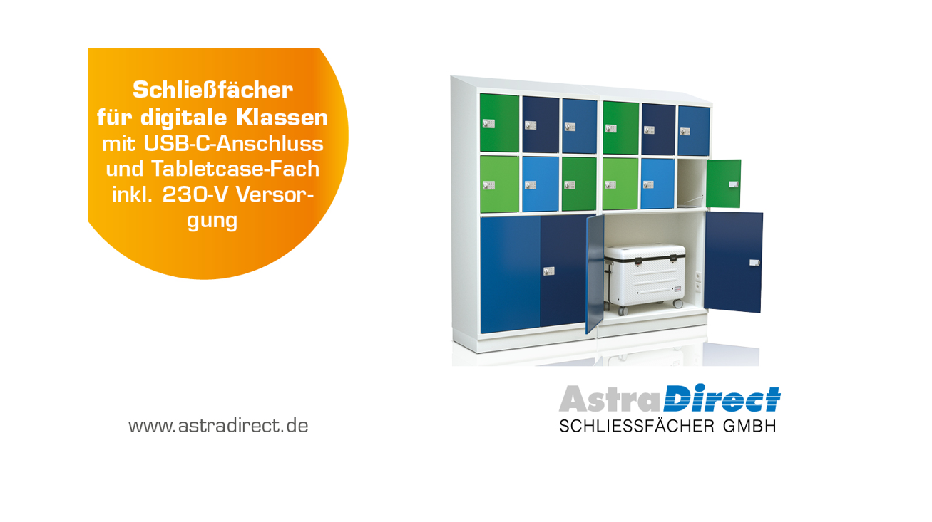 Schließfächer für digitale Klassen - AstraDirect Schließfächer